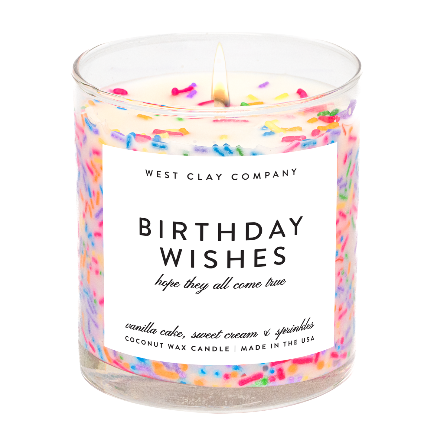 Birthday Wishes (Sprinkles) - West Clay Candle