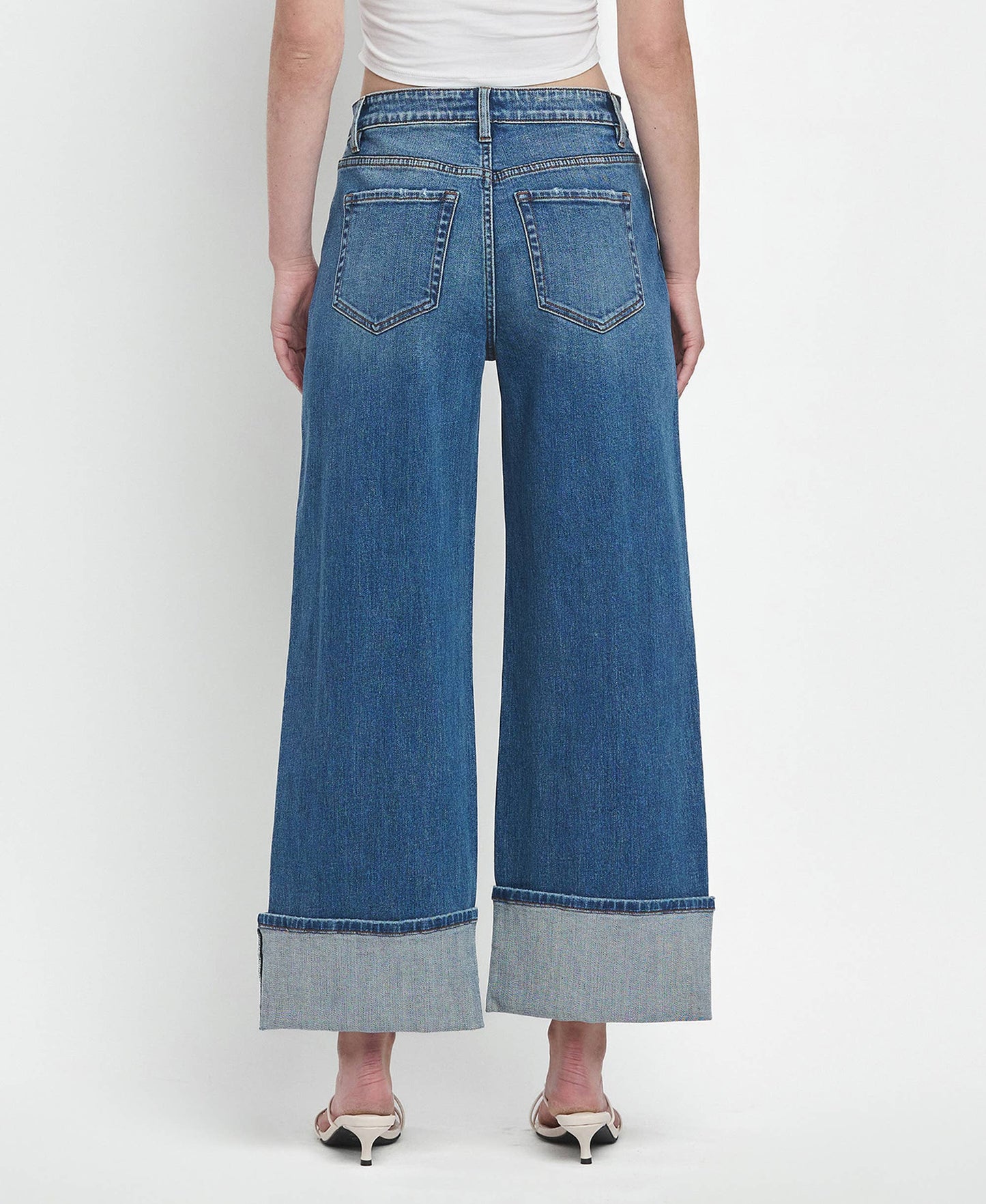 Joysome Super High Cuffed - Flying Monkey Jeans *Size 31 or 32*