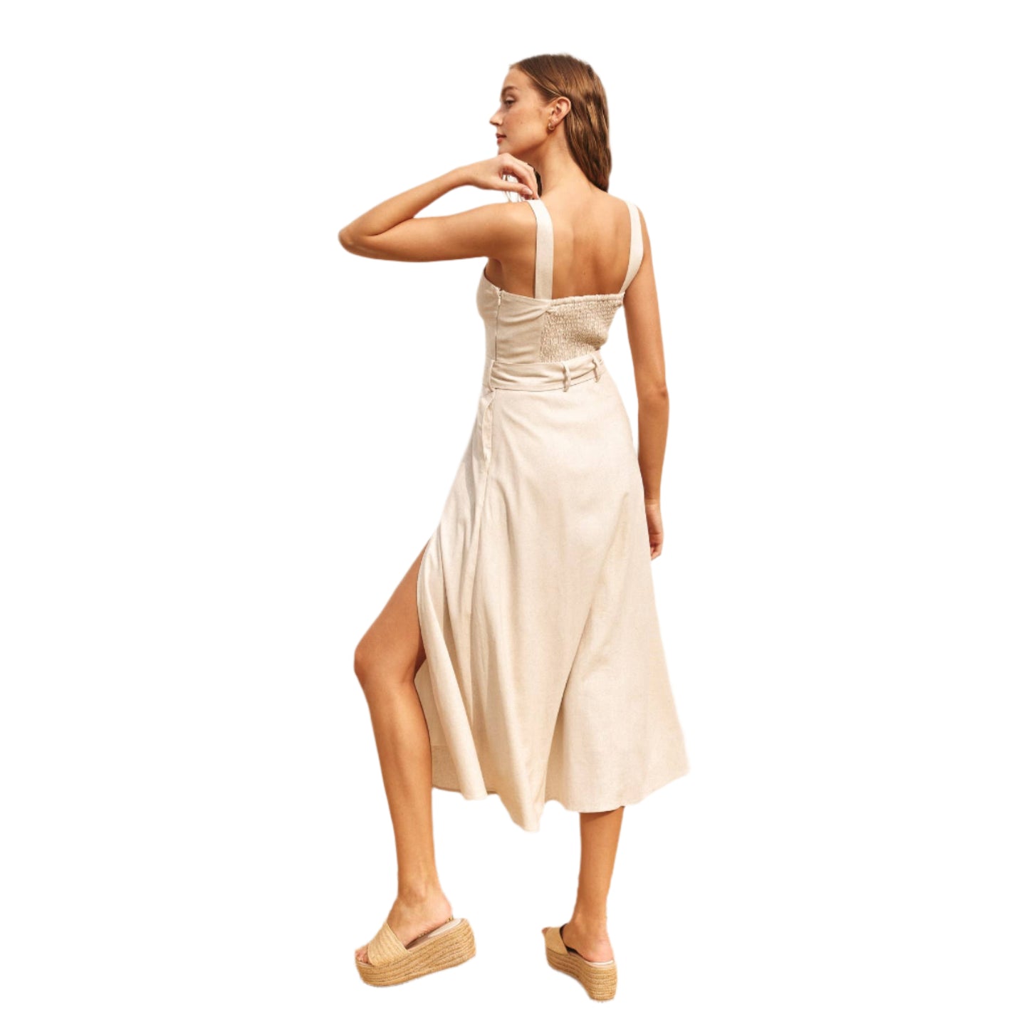 Wildest Dreams - Linen Midi Dress