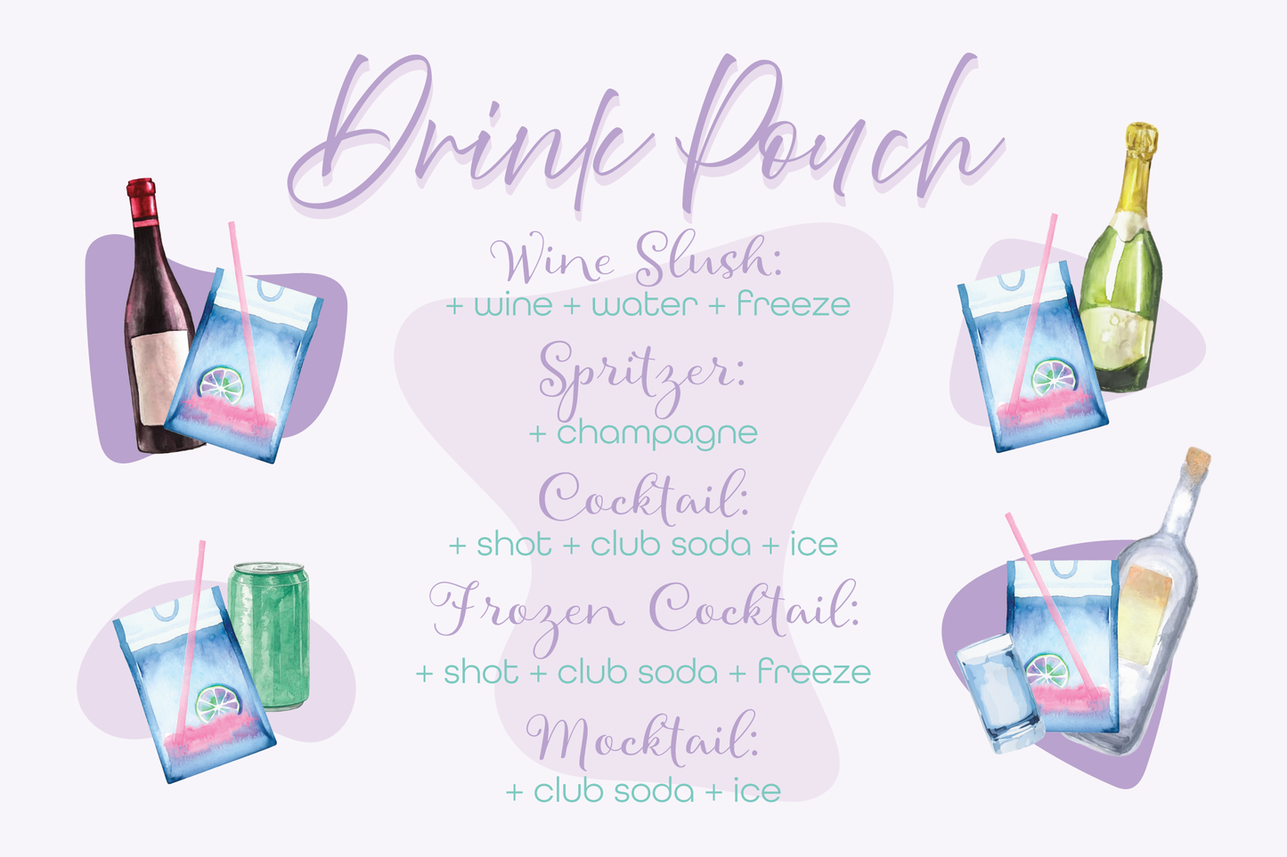 Mixology - Cocktail/Mocktail Slush Pouches