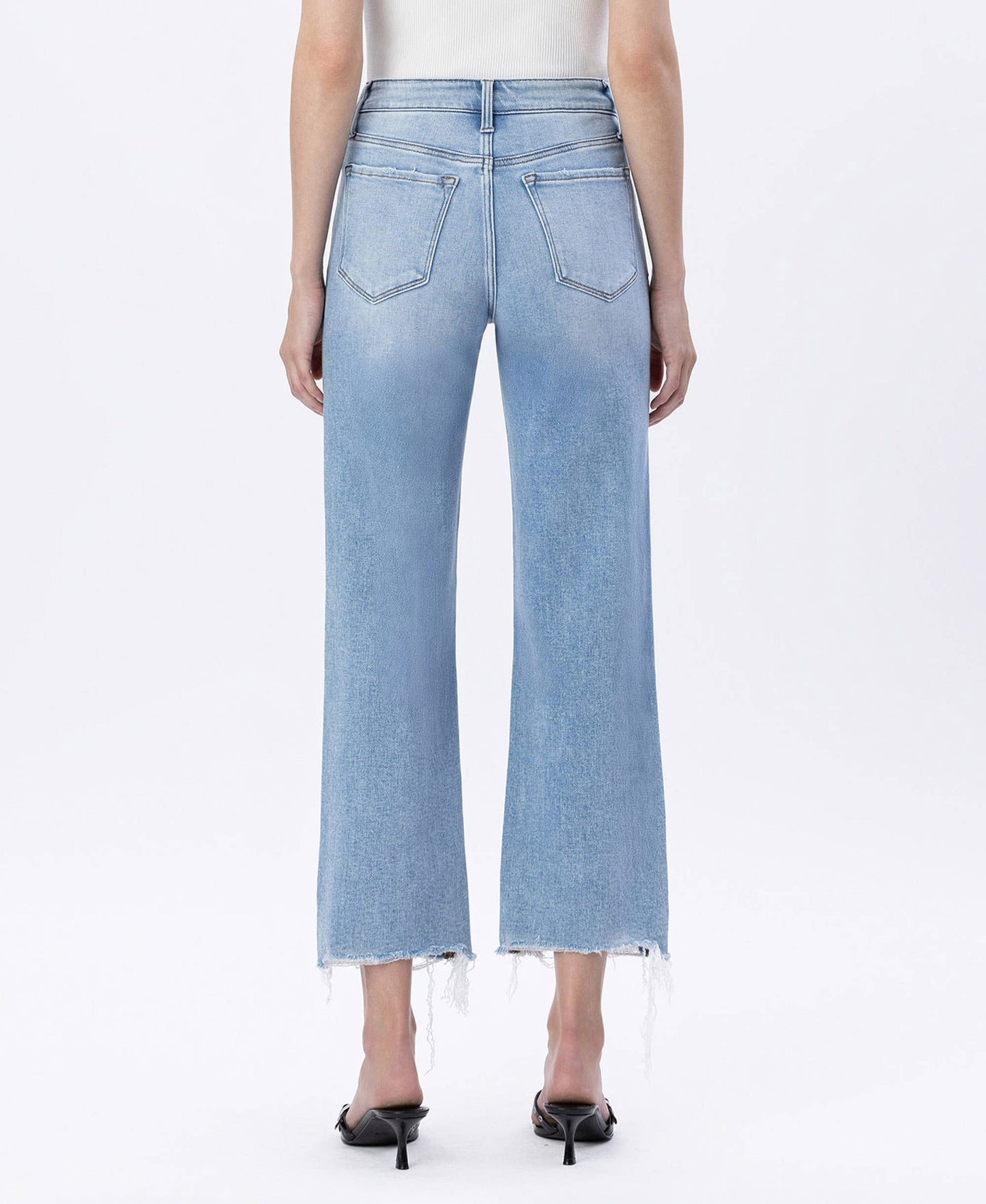 Ezra High Rise Crop - Flying Monkey Denim