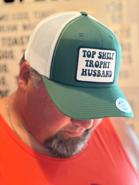 Top Shelf Trophy Husband (Yellow/White ) - Trucker Hat