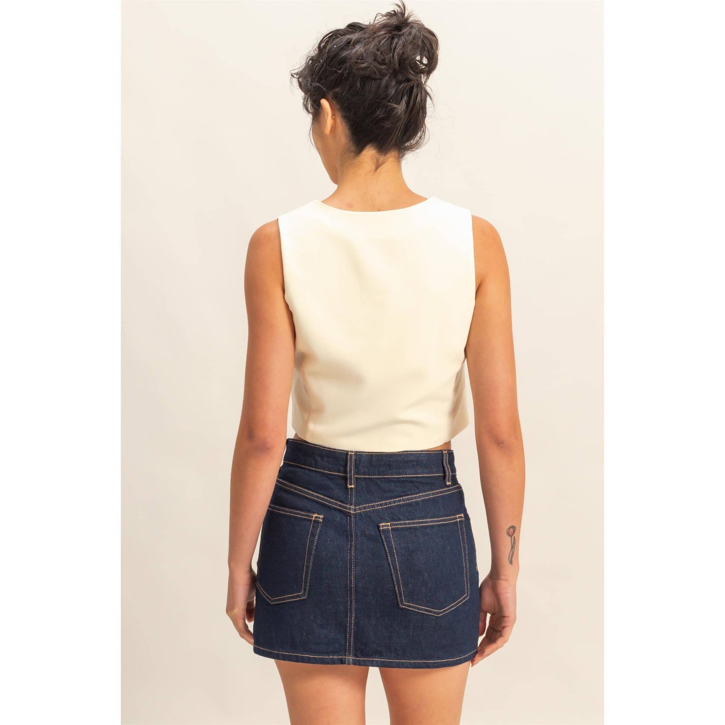 Tailored in Cream - Vest *Large*