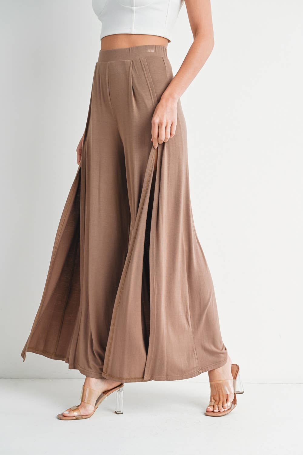 Show Some Leg in Mocha - Pants