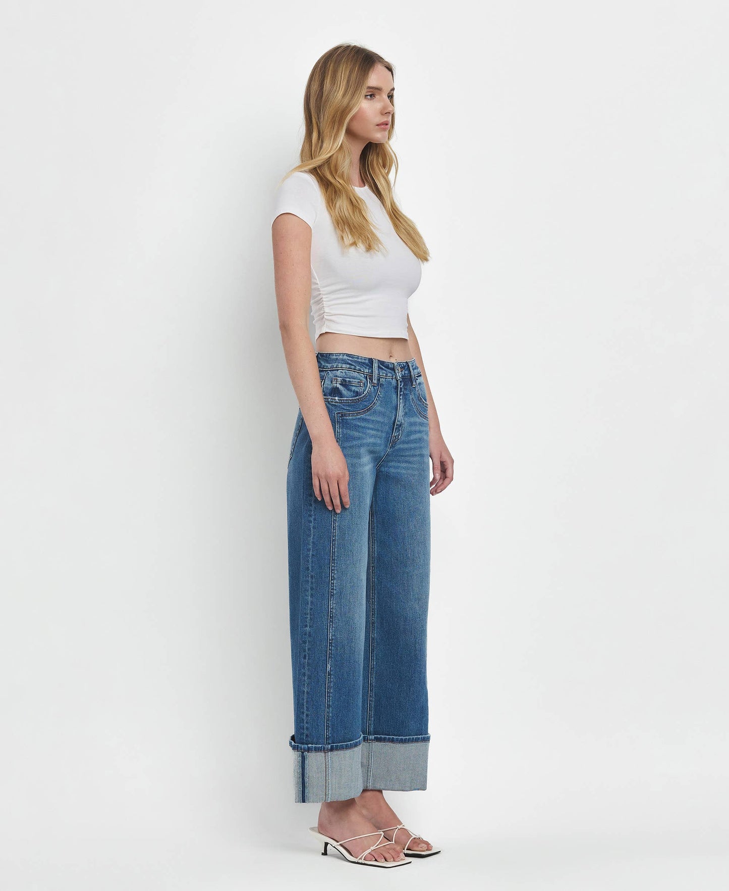 Joysome Super High Cuffed - Flying Monkey Jeans *Size 31 or 32*