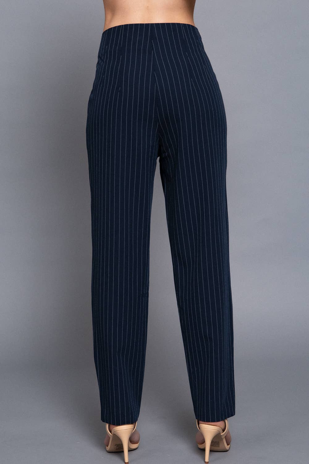 Mobster in Navy - Pintuck Pants
