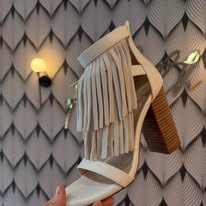 The Gela - Fringed Heel