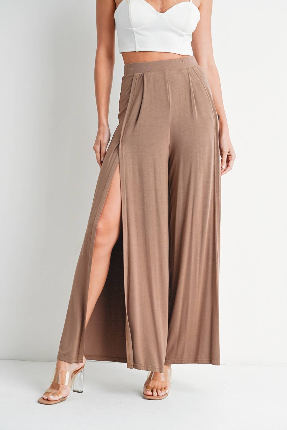 Show Some Leg in Mocha - Pants
