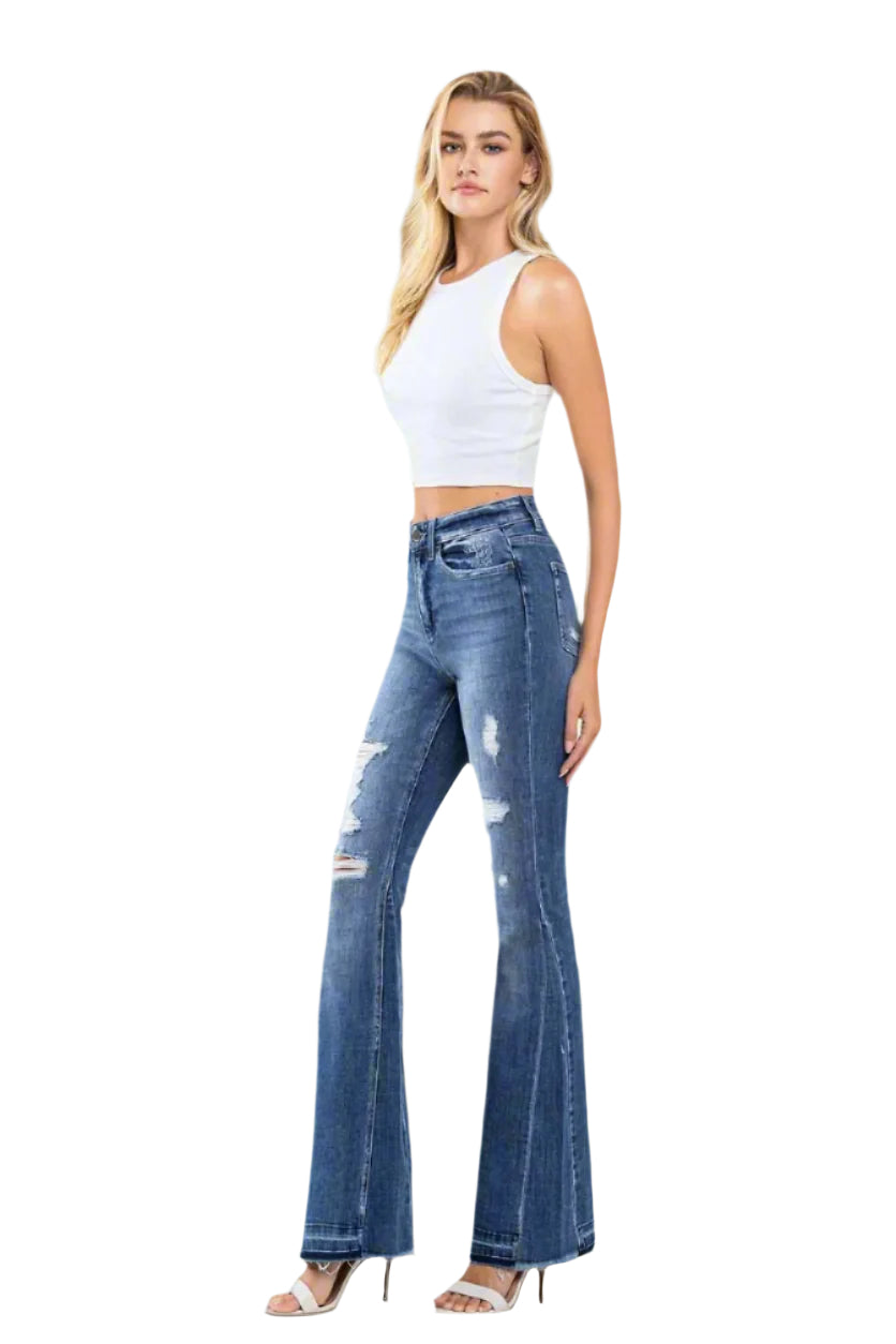Farewell High Rise Panel Flares - Fly Monkey Jeans *Size 25*