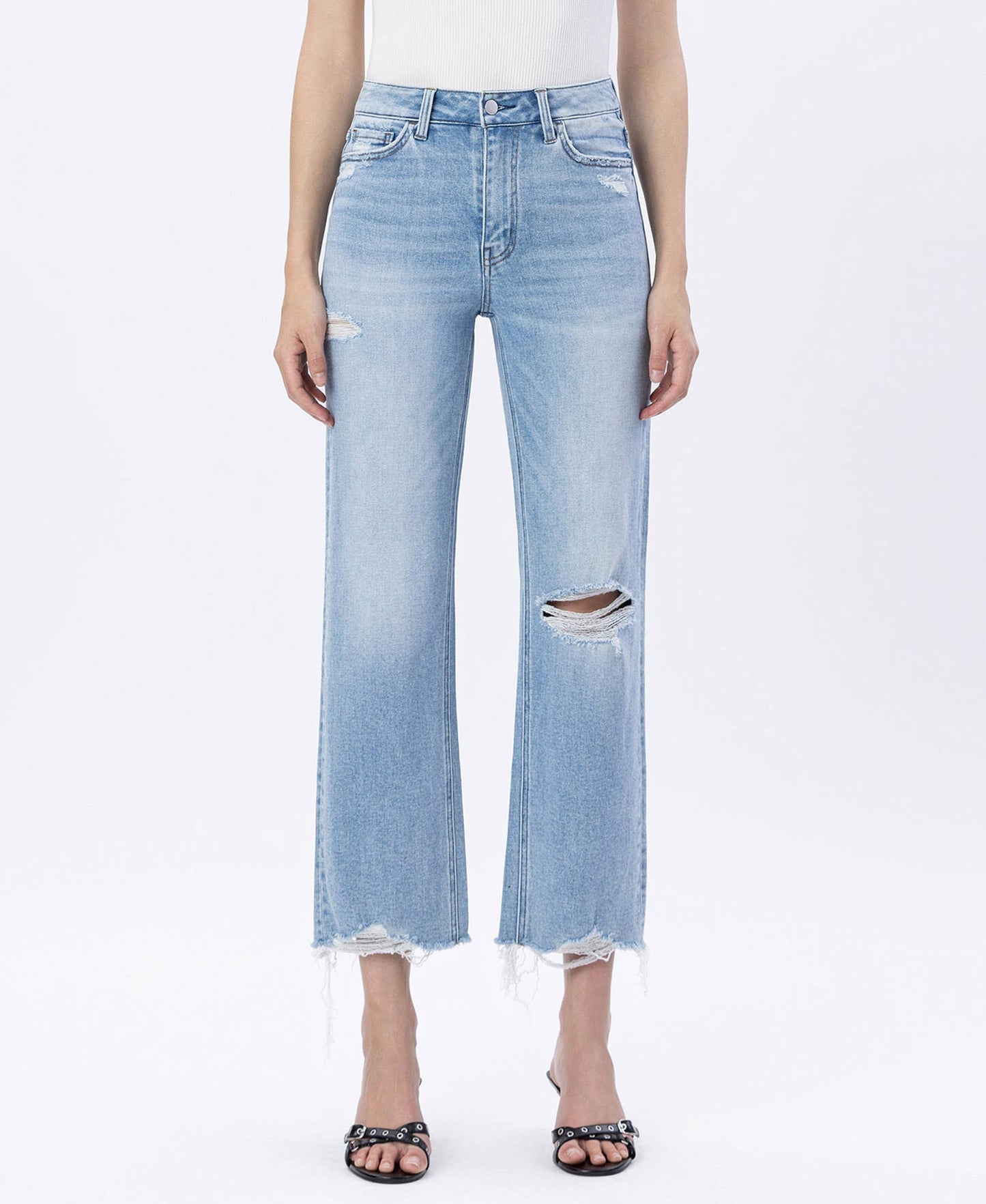 Ezra High Rise Crop - Flying Monkey Denim
