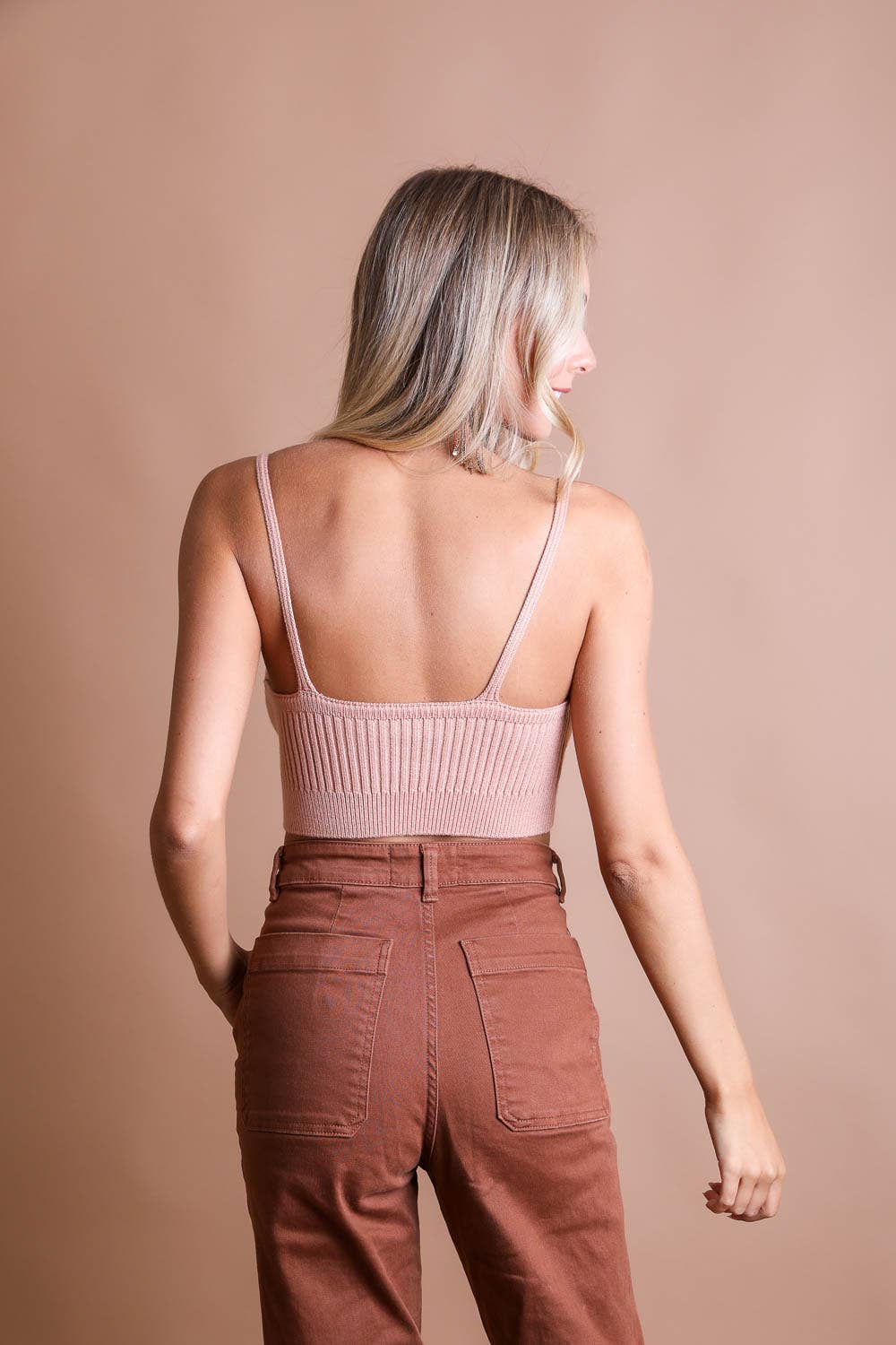 Knitted Lounge in Oatmeal - Brami Top *XS/S*