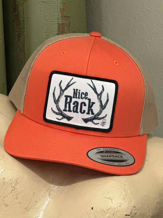 Nice Rack Hat (Orange/White) - Trucker Hat