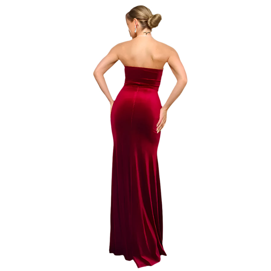 (SALE) All Yours - Velvet Sweetheart Tube Dress