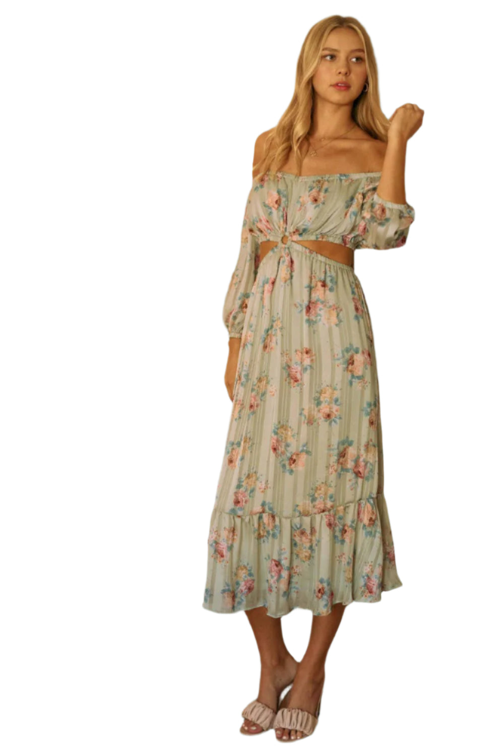 French Summer - Cut Out Midi Dress