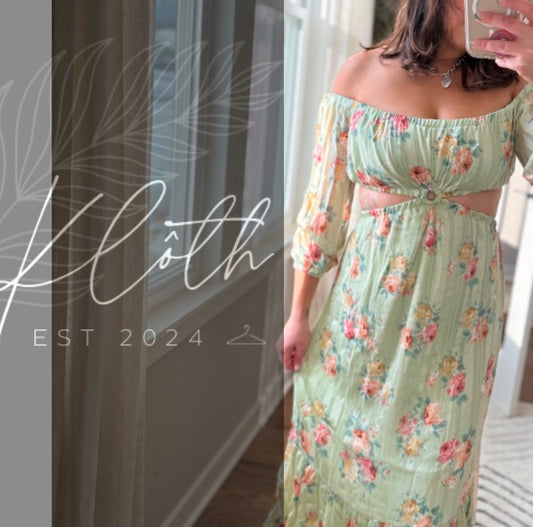 (HALF OFF) French Summer - Cut Out Midi Dress