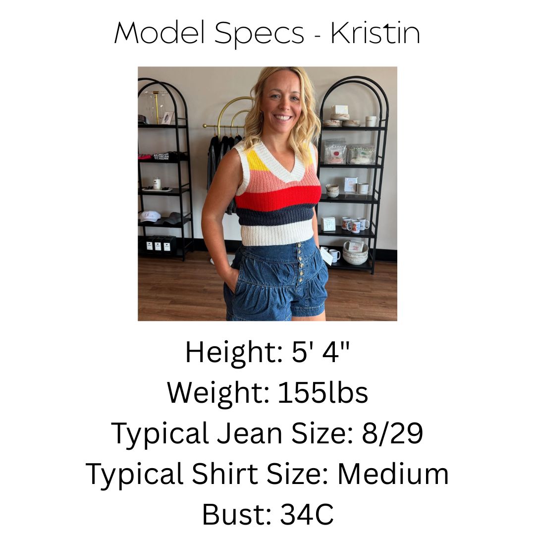 Tiered Denim (Medium Wash) - Shorts *medium or large*