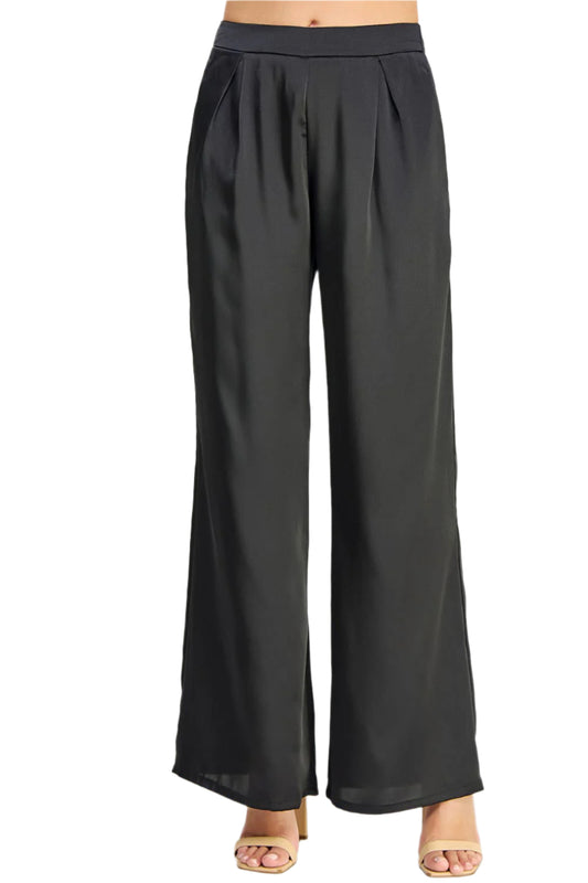 Satin Trousers - Pants