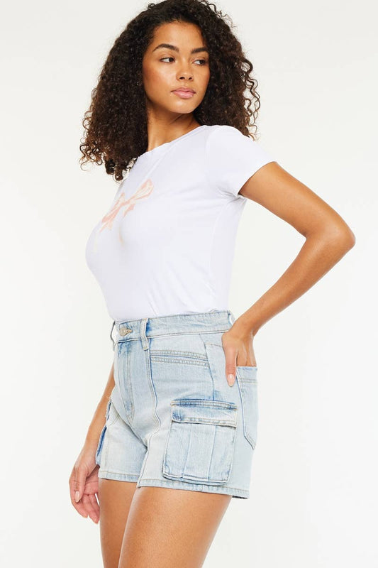 Ashleigh Cargos - Kancan Denim Shorts