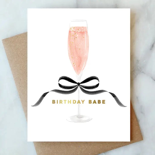 Rose Champagne - Greeting Card (Birthday)