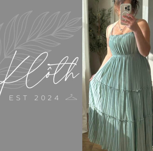 (SALE) Pleated Romance - Tiered Maxi Dress