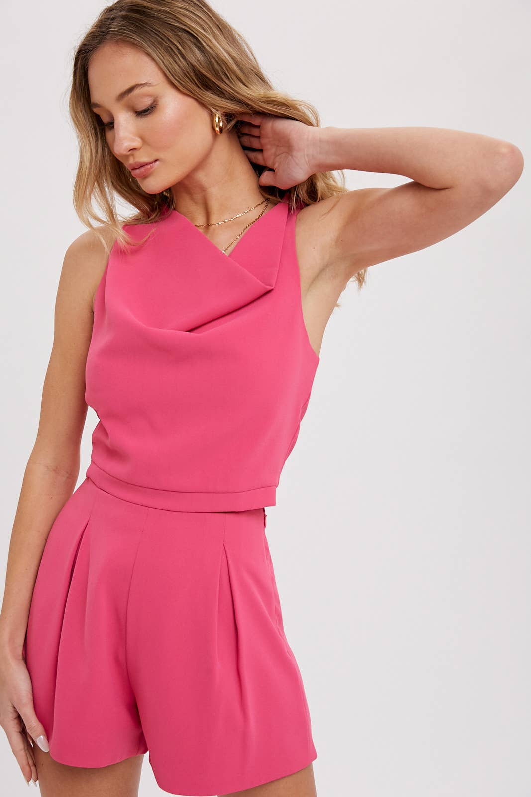 Boss Babe - High Waisted Pleat Shorts