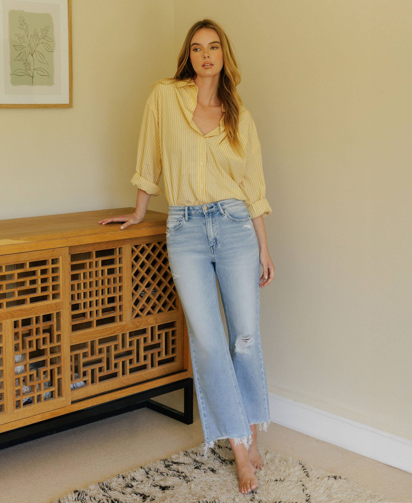 Ezra High Rise Crop - Flying Monkey Denim