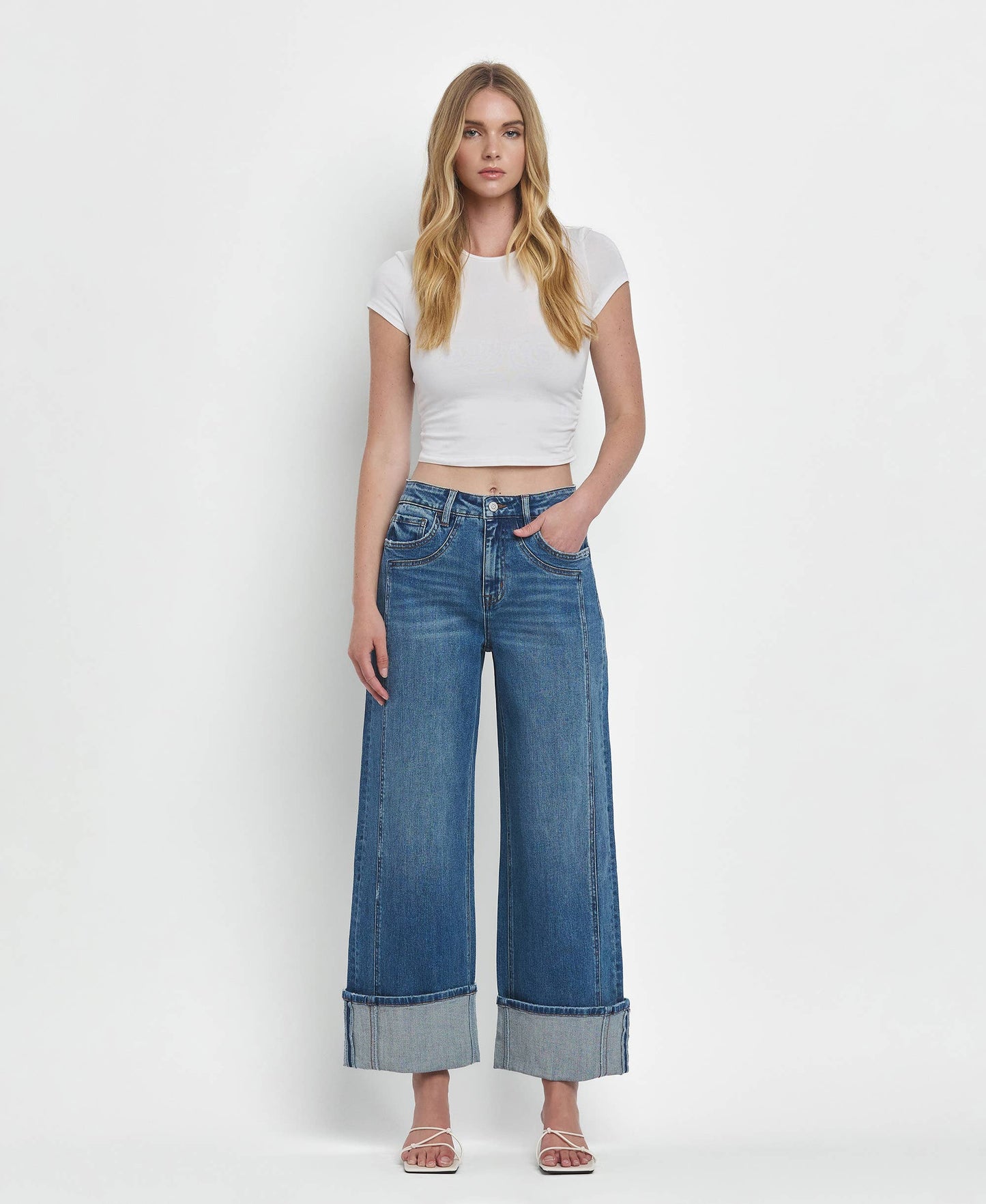 Joysome Super High Cuffed - Flying Monkey Jeans *Size 31 or 32*