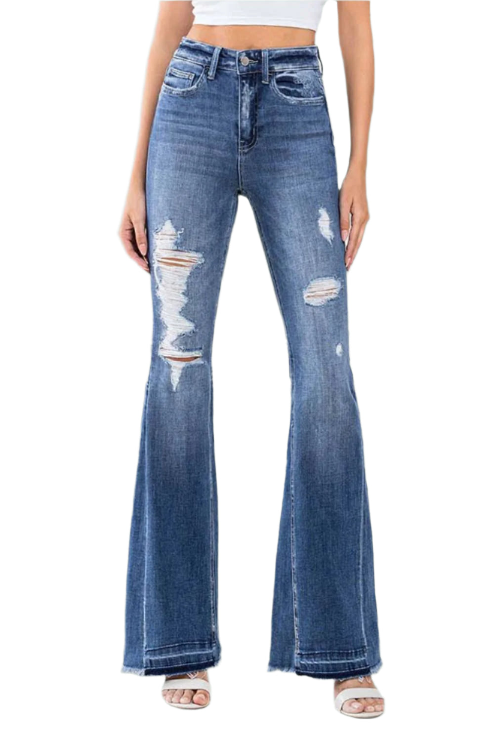 Farewell High Rise Panel Flares - Fly Monkey Jeans *Size 25*