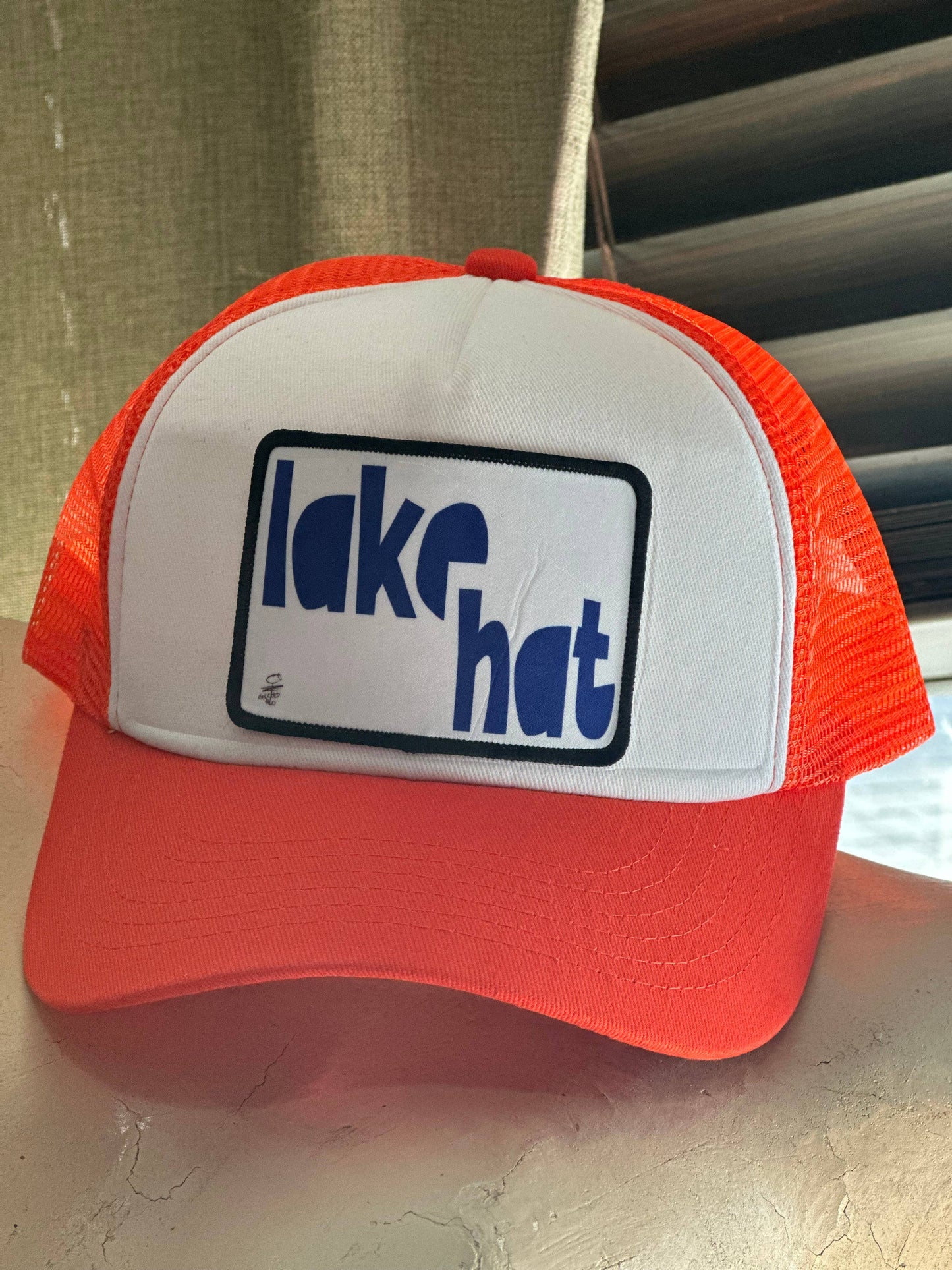 Lake Hat (Orange/White) - Trucker Hat