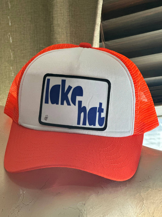 Lake Hat (Orange/White) - Trucker Hat